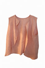 Load image into Gallery viewer, Cotton Crepe Gauze Sleeveless Shirt Button
