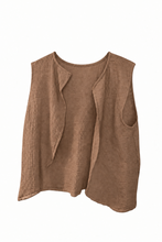 Load image into Gallery viewer, Cotton Crepe Gauze Sleeveless Shirt Button
