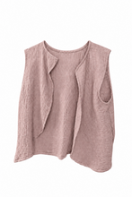 Load image into Gallery viewer, Cotton Crepe Gauze Sleeveless Shirt Button
