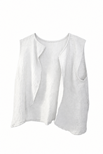 Load image into Gallery viewer, Cotton Crepe Gauze Sleeveless Shirt Button
