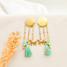 Load image into Gallery viewer, Earring Stud Circle and Charm
