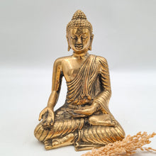 Load image into Gallery viewer, Brass Decor Sitting Buddha
