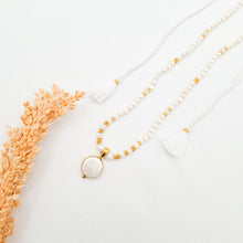 Load image into Gallery viewer, Necklace Yoga Mini Pearl Full Moon Pendant
