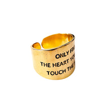 Load image into Gallery viewer, Ring Quote Adjustable Wide
