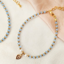 Load image into Gallery viewer, Bracelet Crystal Pearl &amp; Fairy Charm
