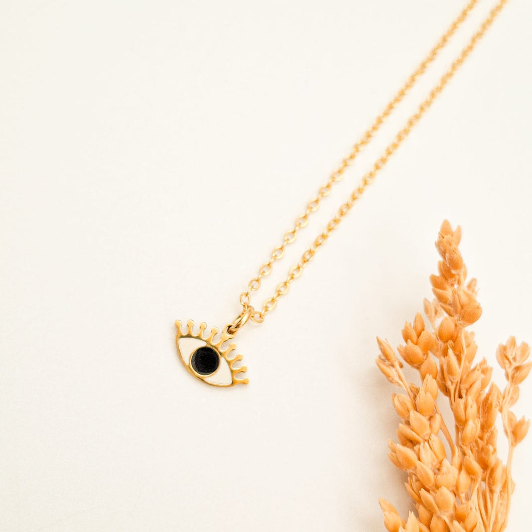 Necklace Enamel Eyes