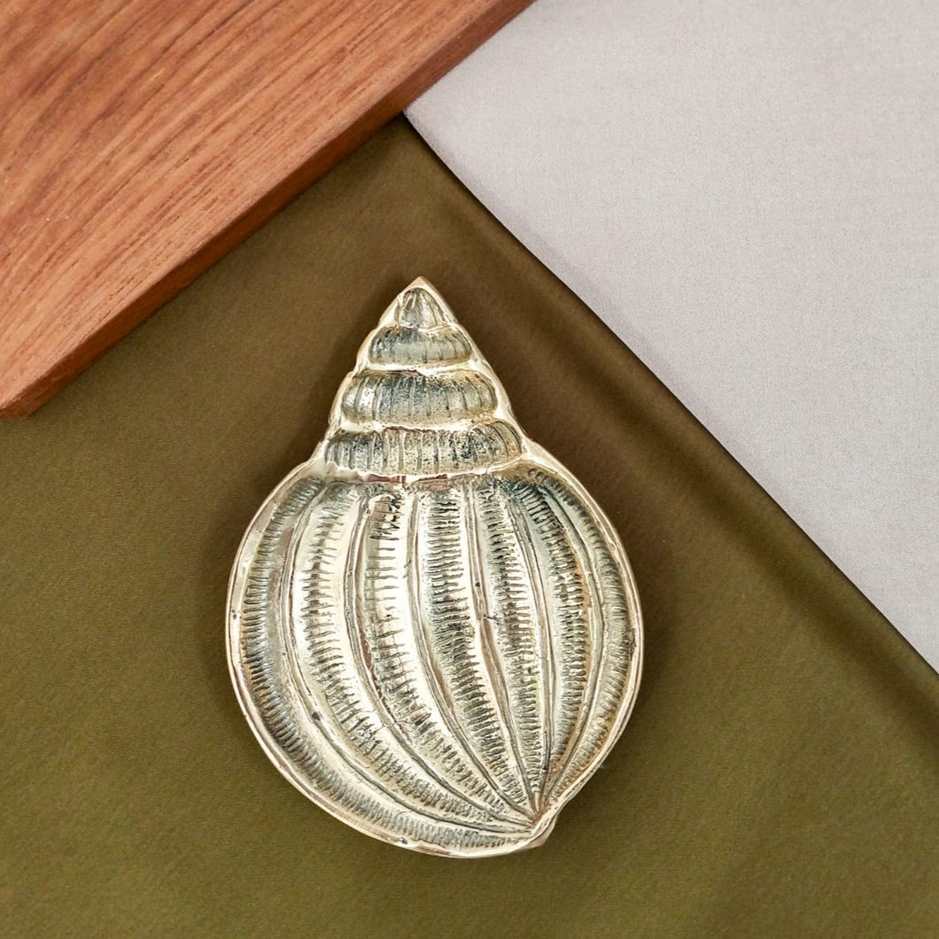 Plate Brass Trinket Tray Snail