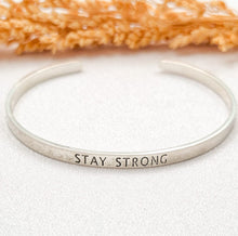 Load image into Gallery viewer, Bracelet Brass Quote 15 Cm
