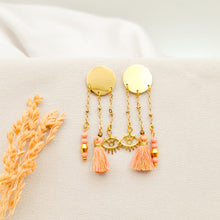 Load image into Gallery viewer, Earring Stud Circle and Charm
