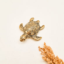 Load image into Gallery viewer, Brass Decor Antique Wisdom Turtle
