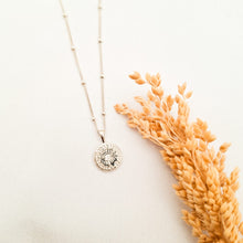 Load image into Gallery viewer, Necklace Small Signet Evil Eye Talisman Zircon
