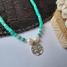 Load image into Gallery viewer, Necklace Turquoise and Pearl
