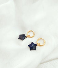 Load image into Gallery viewer, Earring Hoop with Pendant Star
