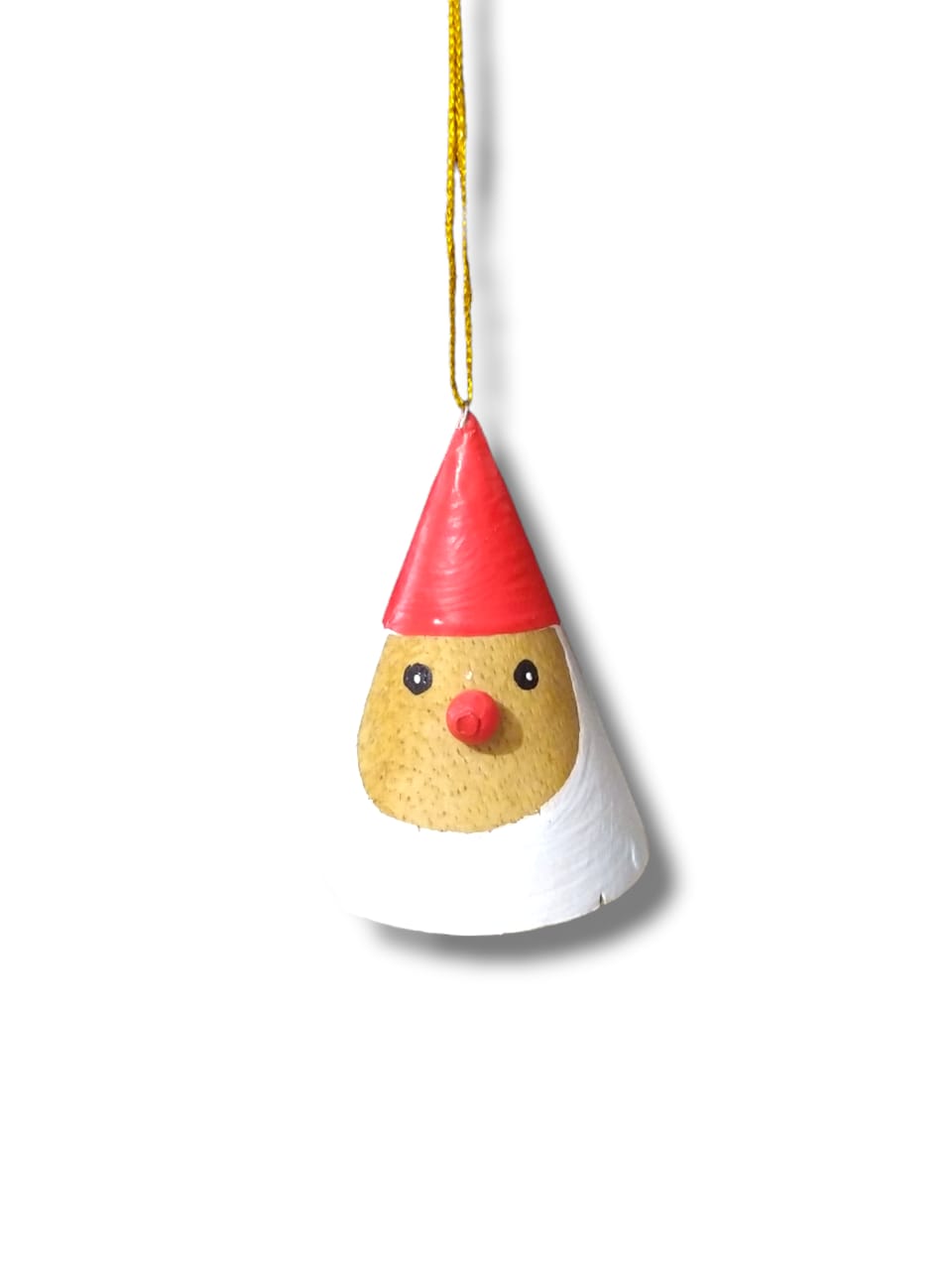 Wooden Christmas Ornament Santa Tumpeng