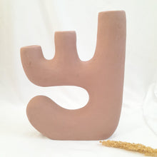 Load image into Gallery viewer, Lombok Art Vase Side Candle Pot Pink
