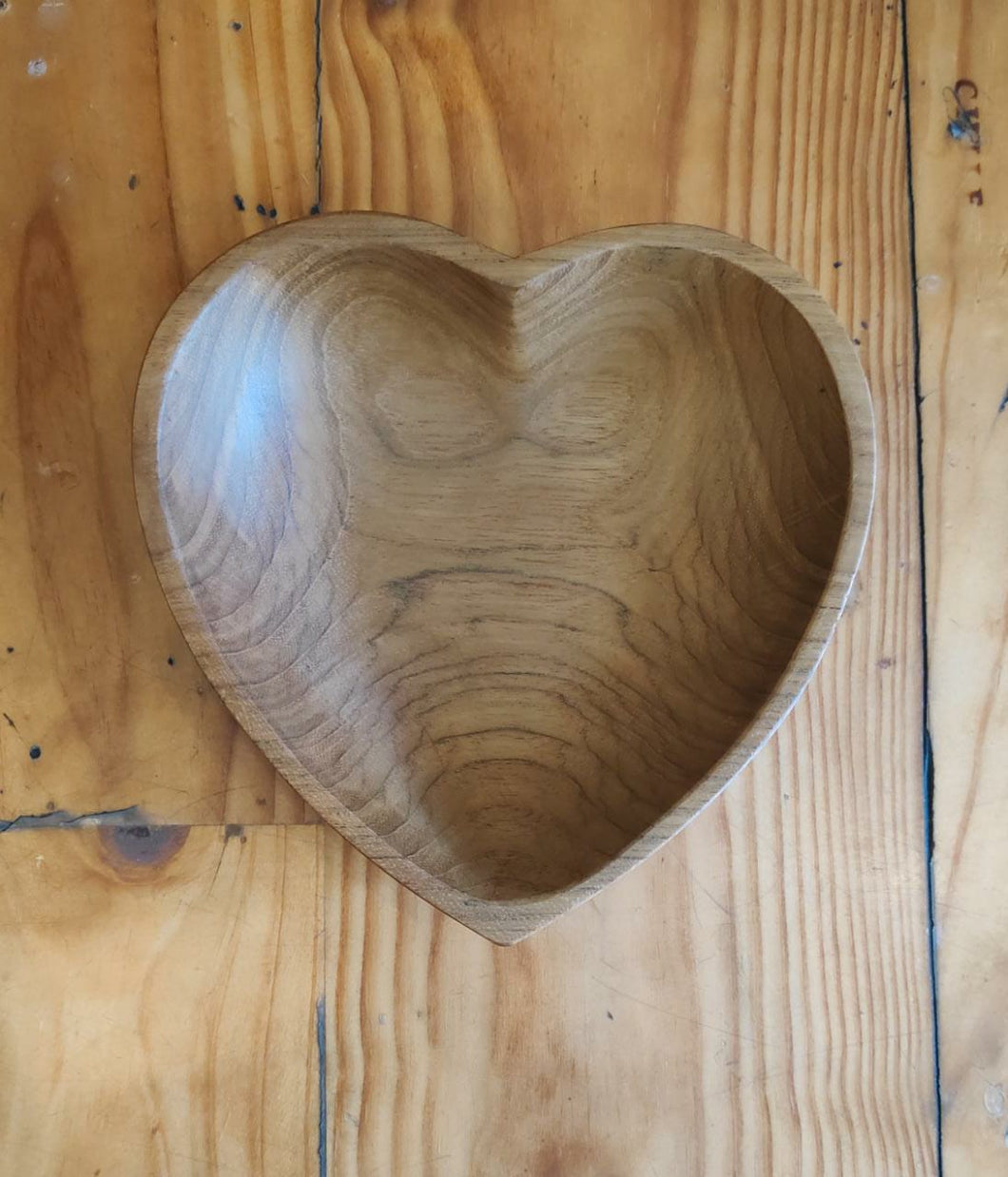 Wooden Heart Bowl