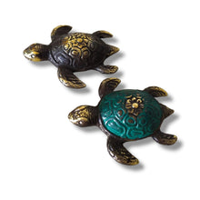 Load image into Gallery viewer, Brass Decor Antique Wisdom Turtle
