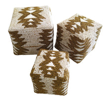 Load image into Gallery viewer, Balinese Beads Box Set of 3 Square
