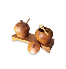 Load image into Gallery viewer, Wooden Salt And Paper Mini Pot
