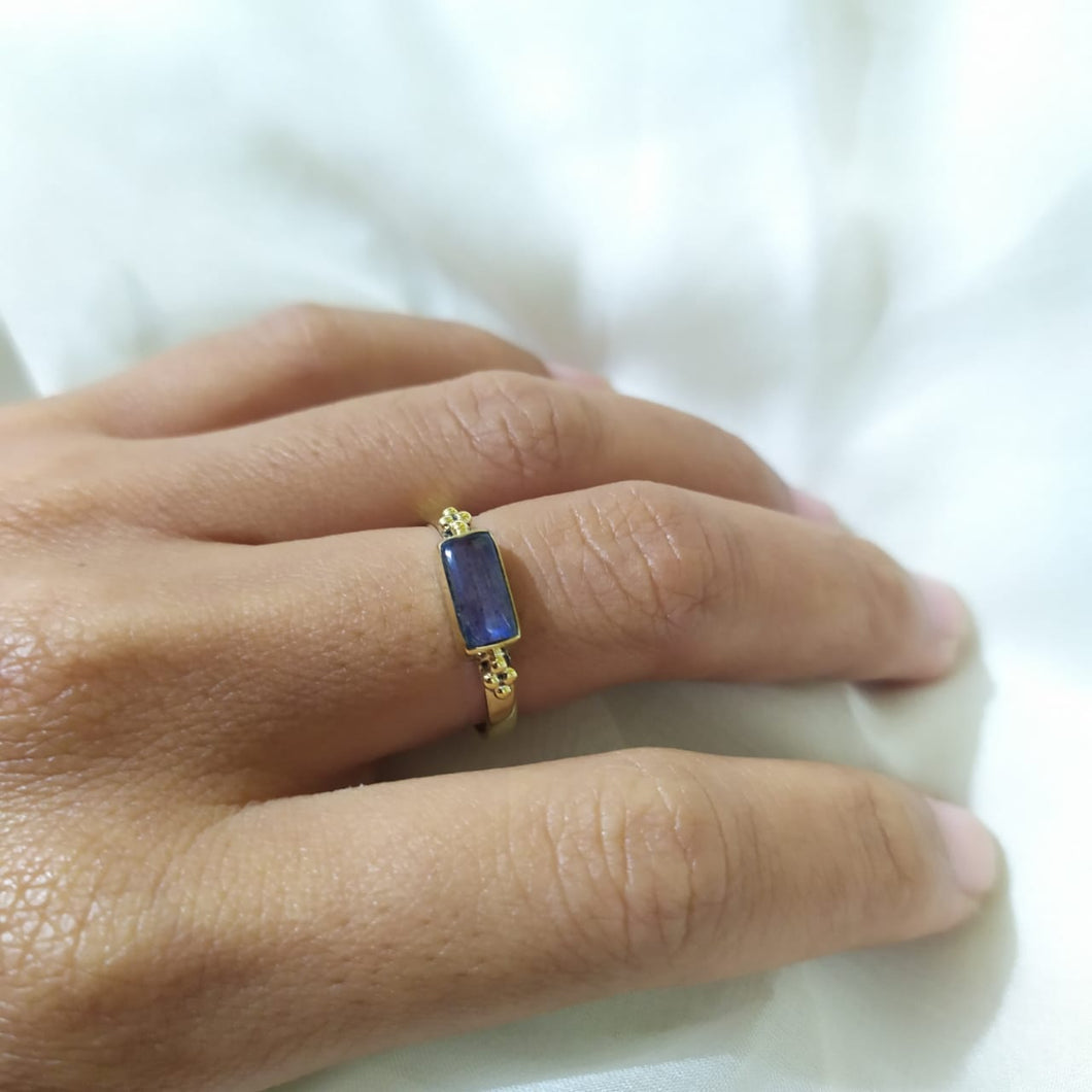 Ring Labradorite Latifa Rectangle