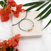 Load image into Gallery viewer, Bracelet Gold and Silver Cowrie Shell Braid
