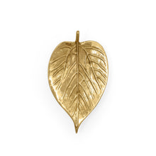 Load image into Gallery viewer, Plate Brass Trinket Tray Small Leaf
