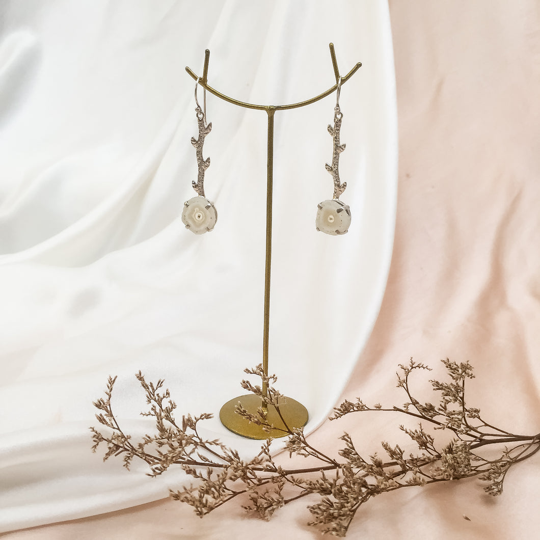 Earring Forest Lace Agate