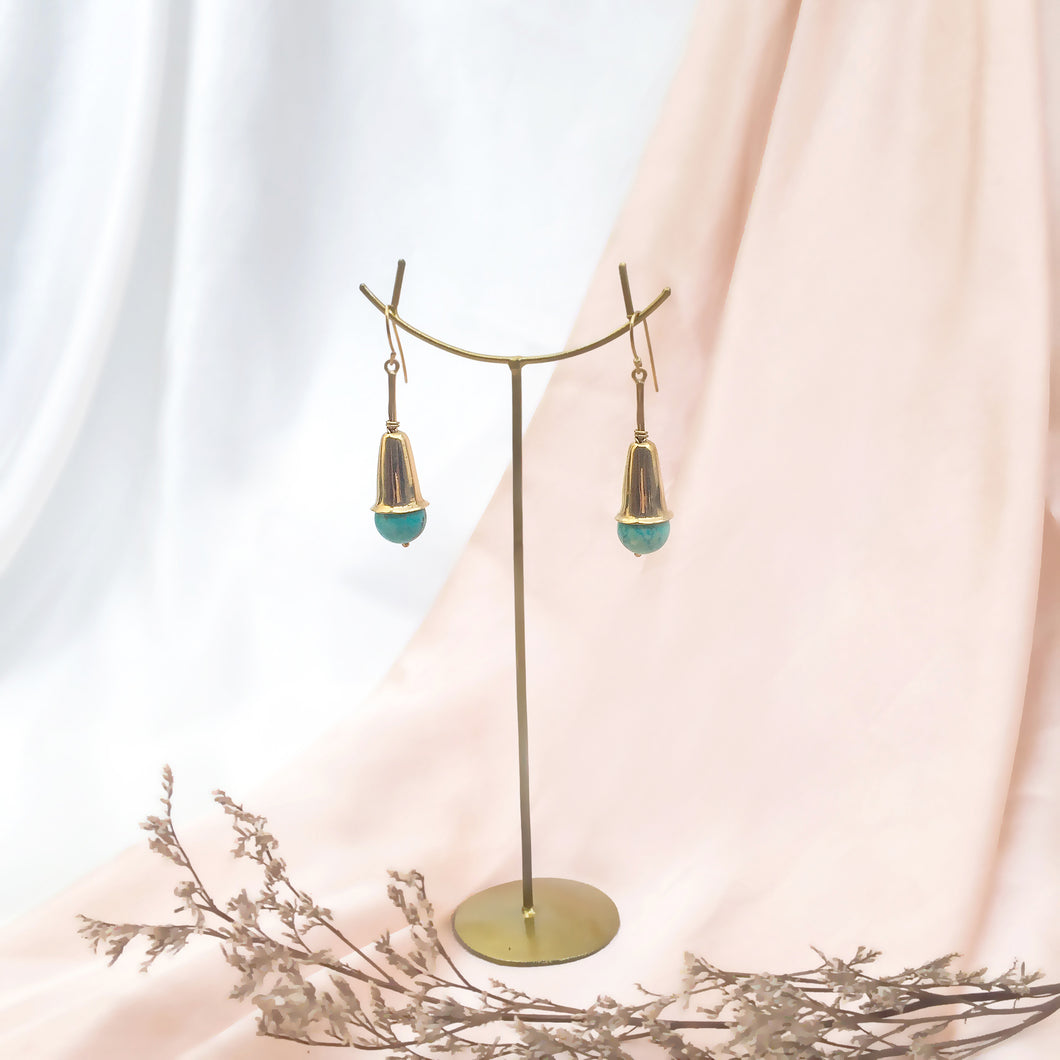 Earring Trumpet Gemstone