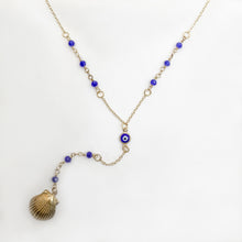 Load image into Gallery viewer, Necklace Shell Evil Eye
