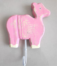 Load image into Gallery viewer, Wooden Hook Nursery Animals
