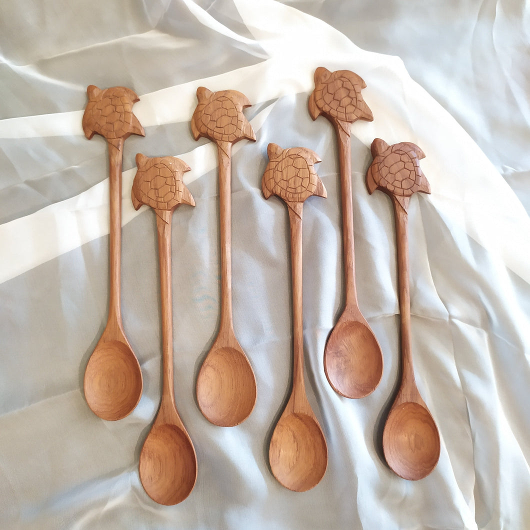 Wooden Spoon Turtle Handle