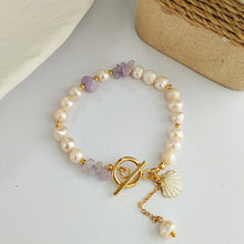 Load image into Gallery viewer, Bracelet Pearl Enamel shell
