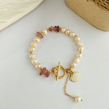 Load image into Gallery viewer, Bracelet Pearl Enamel shell
