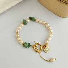 Load image into Gallery viewer, Bracelet Pearl Enamel shell
