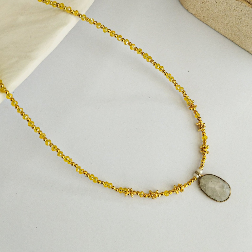 Necklace Choker Crystal Gemstone Pendant