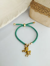 Load image into Gallery viewer, Bracelet Spiral Gold with Charm
