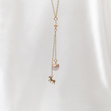 Load image into Gallery viewer, Necklace Mini Stone with Charm
