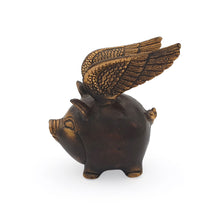Load image into Gallery viewer, Brass Decor Fairy Pig
