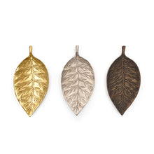 Load image into Gallery viewer, Plate Brass Trinket Tray Leaf
