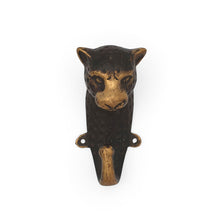 Load image into Gallery viewer, Brass Wall Hook Panther
