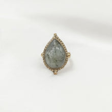 Load image into Gallery viewer, Ring India Labradorite Drop
