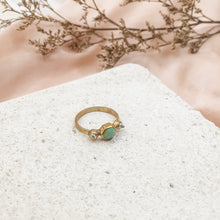 Load image into Gallery viewer, Ring Antique Turquoise Hexagon
