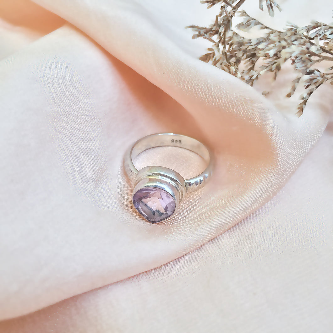 Ring Drop Big Amethyst