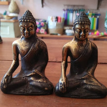 Load image into Gallery viewer, Brass Decor Antique Meditating Buddha

