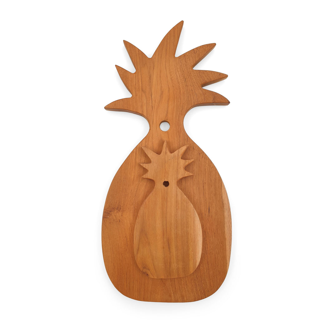 Wooden Cutting Board Tropical Pineapple