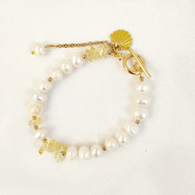 Load image into Gallery viewer, Bracelet Pearl Enamel shell
