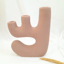 Load image into Gallery viewer, Lombok Art Vase Side Candle Pot Pink
