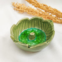 Load image into Gallery viewer, Incense Holder Ceramic Leaf Mangkok
