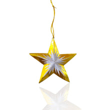 Load image into Gallery viewer, Wooden Christmas Shiny Stars
