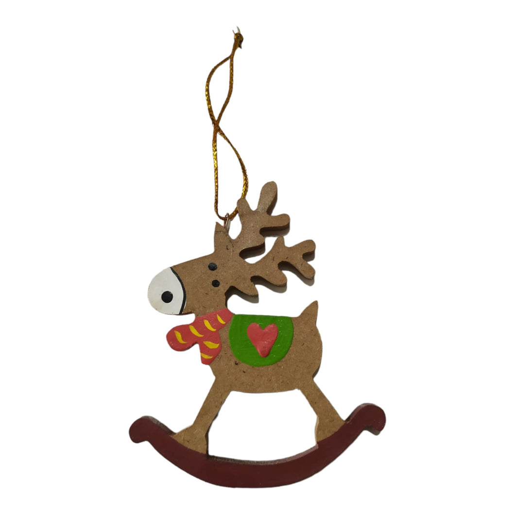 Wooden Christmas Deer Brown